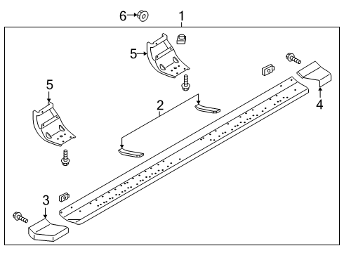 2021 Ford F-350 Super Duty Running Board Diagram 5