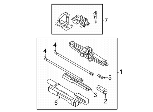 2023 Ford Maverick Jack & Components Diagram