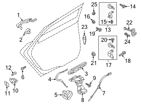 2014 Lincoln MKZ CABLE ASY - CONTROL Diagram for DP5Z-54266A46-C