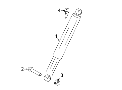 2021 Ford F-250 Super Duty Shocks & Components - Rear Diagram