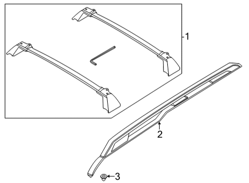 2021 Ford Bronco Sport Luggage Carrier Diagram 2