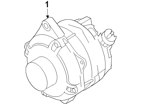 2019 Ford Police Interceptor Sedan Alternator Diagram 1