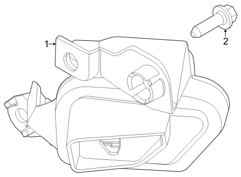 2024 Ford Mustang PARKING LIGHT - WITHOUT BULB Diagram for PR3Z-13201-A