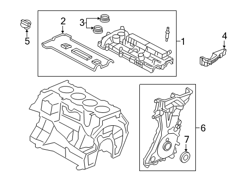 2023 Lincoln Corsair Valve & Timing Covers Diagram 1