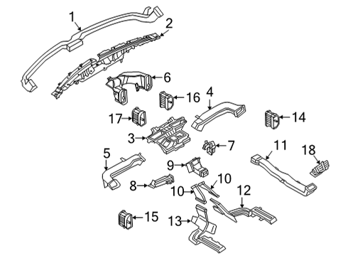 2022 Ford Bronco Sport CONNECTOR - DUCT - CCS Diagram for LJ6Z-19D809-C