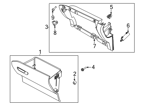 2023 Ford Escape Glove Box Diagram