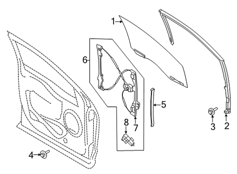 2021 Ford F-150 Front Door Diagram 2