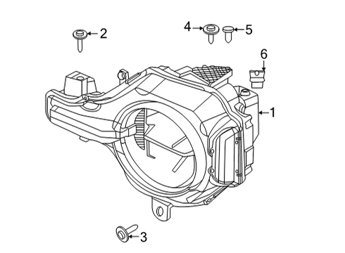 2022 Ford Bronco Headlamps Diagram 2