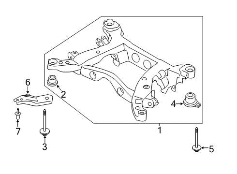 2023 Lincoln Corsair Suspension Mounting - Rear Diagram 2