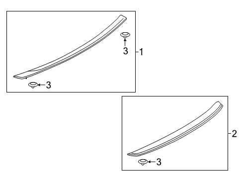 2022 Ford Mustang Rear Spoiler Diagram 1