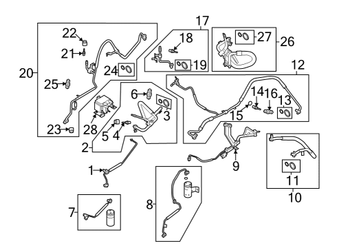 2022 Ford F-150 Lightning TUBE ASY Diagram for NL3Z-19A834-A