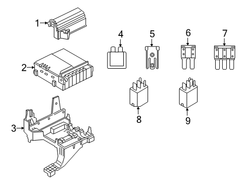 2024 Lincoln Navigator PANEL ASY - FUSE JUNCTION Diagram for NL1Z-14A068-A