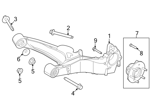 2022 Ford F-150 Lightning BOLT - HEX.HEAD Diagram for -W721031-S439