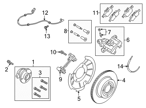 2020 Ford EcoSport Brake Components Diagram 3