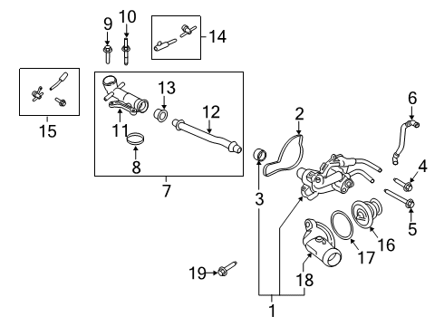 2020 Ford Police Interceptor Utility Water Pump Diagram 1