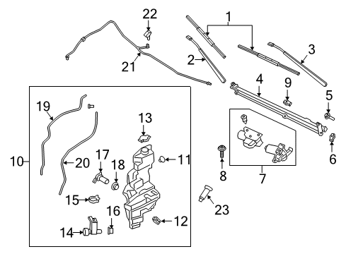 2020 Lincoln Navigator Wipers Diagram 2