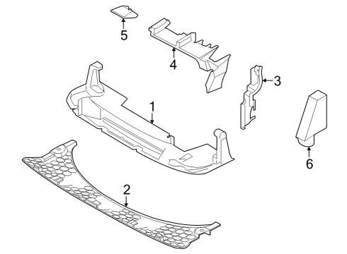 2023 Ford E-Transit DEFLECTOR ASY - ROOF AIR Diagram for NK4Z-17626-A