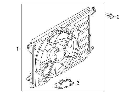 2020 Ford Fusion Cooling System, Radiator, Water Pump, Cooling Fan Diagram 2