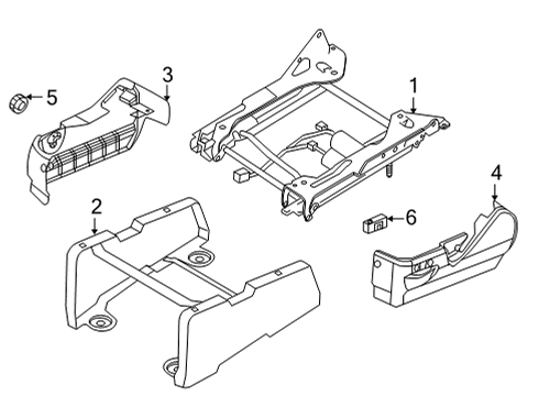 2021 Ford E-350/E-350 Super Duty Tracks & Components Diagram 1