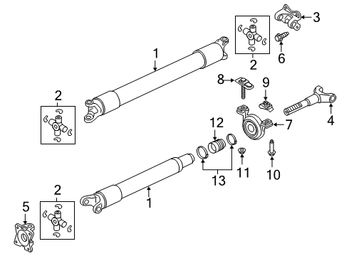 2021 Lincoln Navigator Drive Shaft - Rear Diagram 4