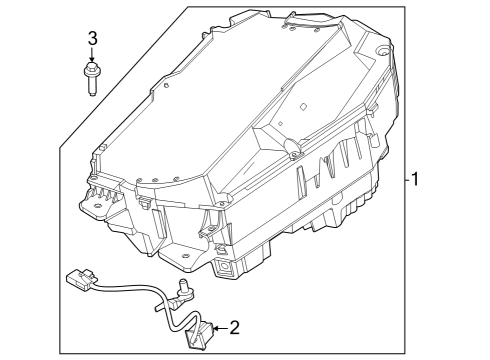 2023 Ford F-250 Super Duty Head-Up Display Components Diagram