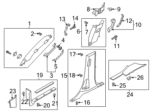 2024 Ford Expedition HANDLE - ASSIST Diagram for JL1Z-7831406-AF