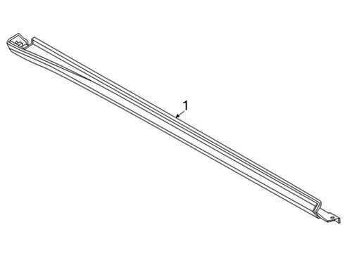 2022 Ford Maverick Exterior Trim - Pillars Diagram