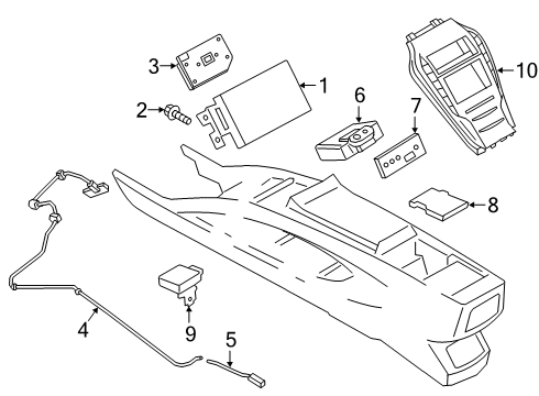 2020 Lincoln MKZ Navigation System Components Diagram