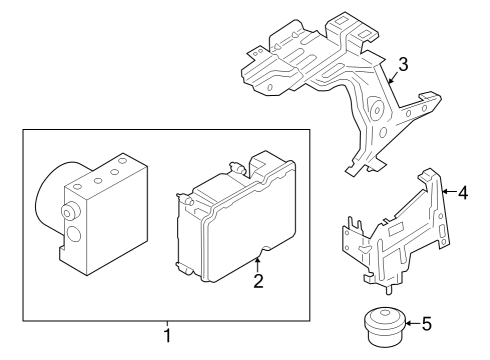 2022 Ford E-Transit Anti-Lock Brakes Diagram 1