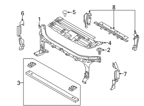 2020 Ford F-150 Radiator Support Diagram 2