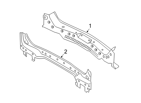 2022 Lincoln Corsair Rear Body Diagram