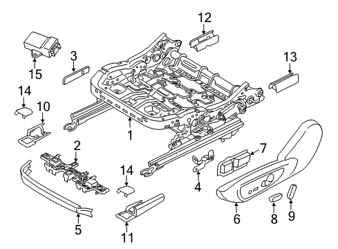 2020 Lincoln MKZ Tracks & Components Diagram 1