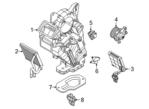 2023 Ford Explorer Auxiliary Heater & A/C Diagram