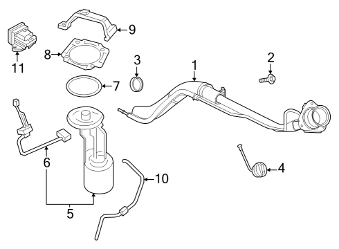 2023 Ford F-250 Super Duty Fuel System Components Diagram 3