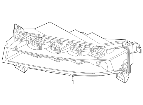 2023 Lincoln Navigator LAMP ASY - FOG - FRONT Diagram for NL7Z-15201-A