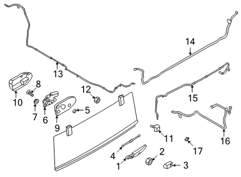 2023 Ford Bronco Wipers Diagram 1