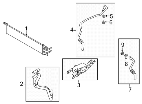 2022 Ford Maverick Oil Cooler Diagram 1