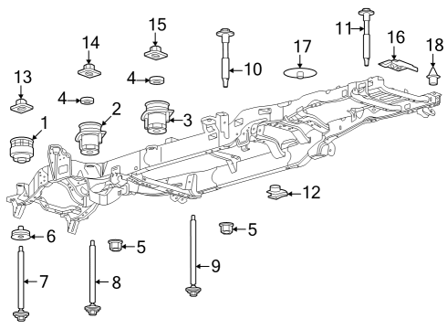 2024 Ford F-350 Super Duty Frame & Components Diagram 2