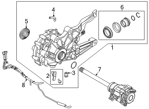 2023 Ford Police Interceptor Utility Carrier & Components - Front Diagram