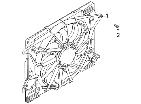 2021 Lincoln Corsair Cooling System, Radiator, Water Pump, Cooling Fan Diagram 2