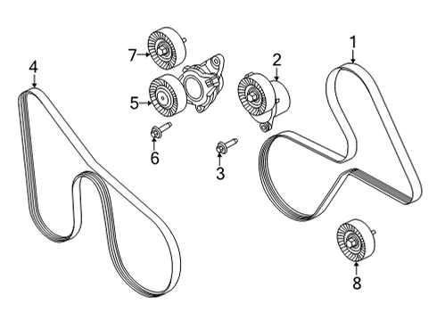 2023 Ford F-150 Belts & Pulleys Diagram 6