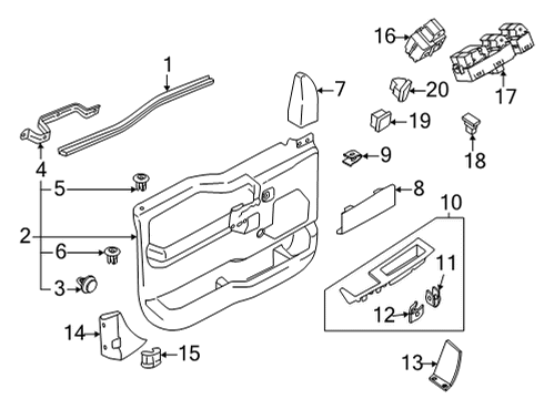 2022 Ford F-150 HOUSING - SWITCH Diagram for ML3Z-14527-AB