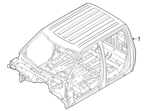 2023 Ford F-150 Lightning Cab Assembly Diagram