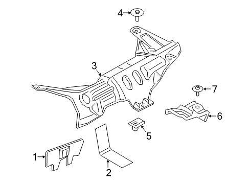 2020 Ford F-150 Heat Shields Diagram 5