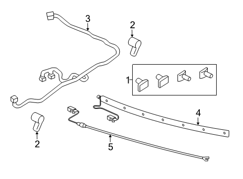 2019 Ford Police Interceptor Utility Rear Bumper Diagram 4