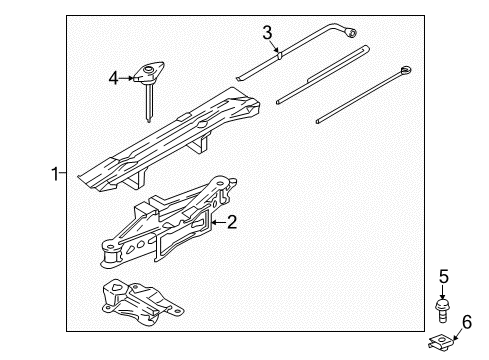 2023 Lincoln Navigator Jack & Components Diagram