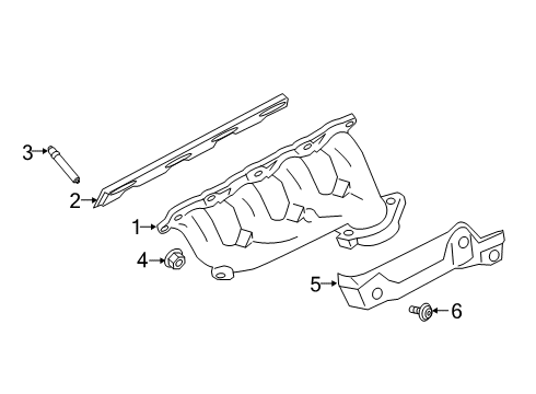 2020 Ford F-350 Super Duty Exhaust Manifold Diagram 3