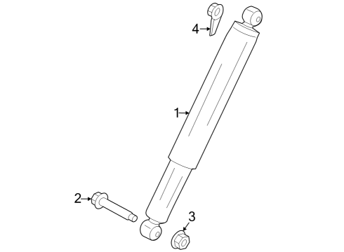 2023 Ford F-350 Super Duty SHOCK ABSORBER ASY Diagram for PC3Z-18125-L