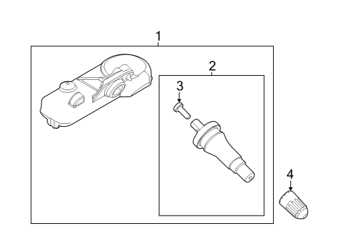 2022 Ford E-Transit Tire Pressure Monitoring Diagram