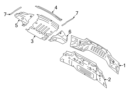 2021 Ford Mustang Rear Body Diagram 1